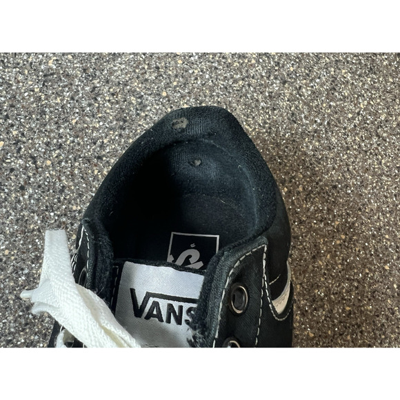 Vans Old Skool Mens Sz 8 Black Canvas Skate Sneaker Shoes Lace Up Low Top Padded - Picture 5 of 12